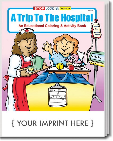 CS0400 A Trip To The Hospital Coloring and Activity BOOK with Custom I